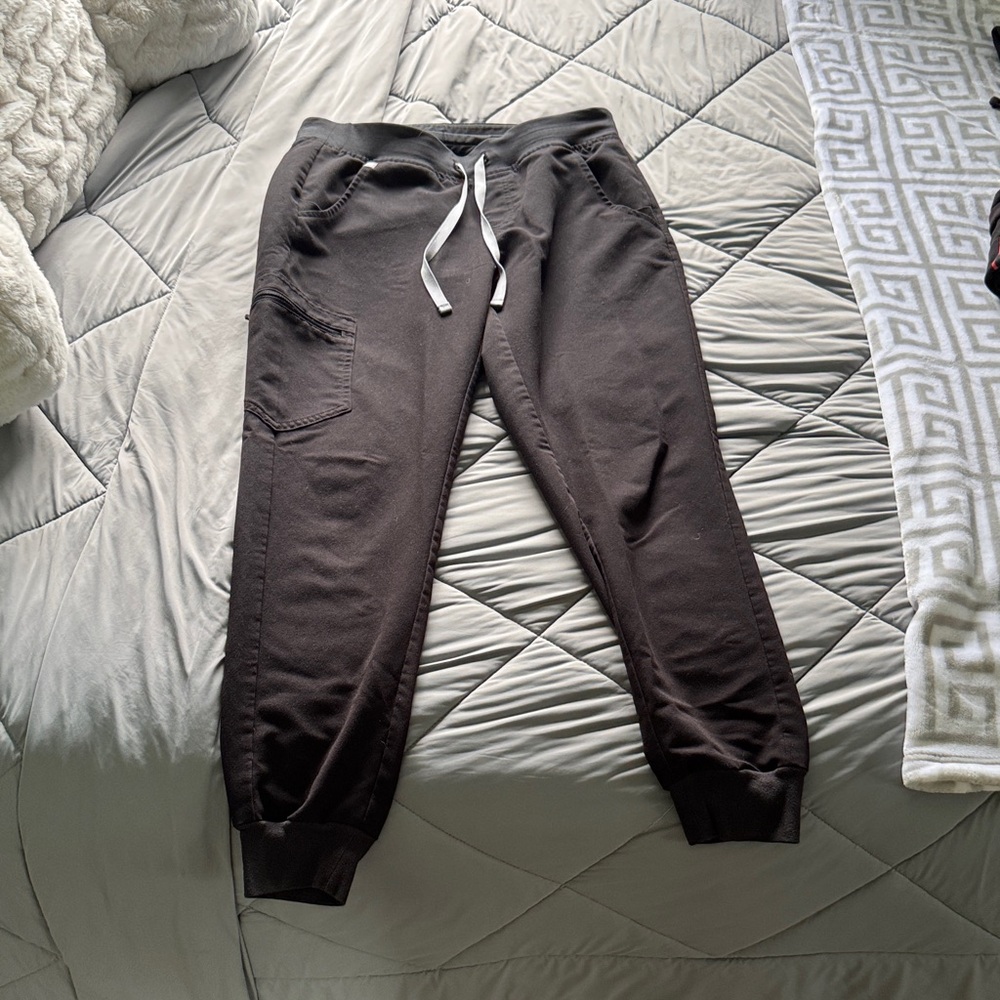 Figs Black Jogger Pants